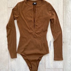 REFORMATION x JEANNE DAMAS Encina rib Bodysuit 🤎